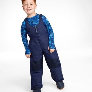 LL Bean Kids' Cold Buster Navy Snow Bibs Overalls Size 10